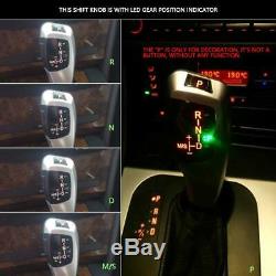 NEW LED LHD Automatic Gear Shift Knob For BMW E83 X3 2005 Leather Plastic sliver