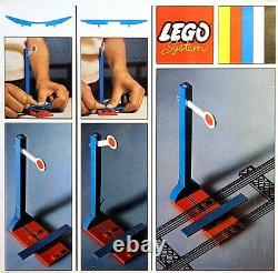 NEW Lego 4.5V TRAINS 2 Signals with Automatic STOP/ GO Attachment SEALED
