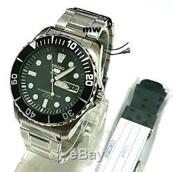 New SEIKO SNZF17K1 Free Rubber Strap Automatic Diver 23 Jewels Gear Men's Watch