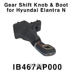 OEM N Line Alcantara Gear Shift lever Knob & Boot for Hyundai Elantra 2020-2022