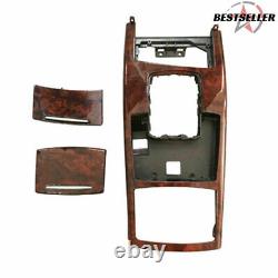+Peach Wood Grain Gear Shift Panel Inner Decoration Cover for Audi 2005-11 A6 C6