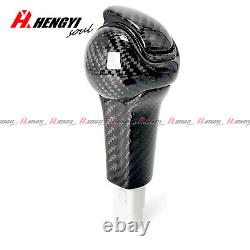 Real Carbon Fiber Automatic Gear Shift Knob Lever For Ford Mustang 2014-2023