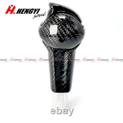 Real Carbon Fiber Automatic Gear Shift Knob Lever For Ford Mustang 2014-2023
