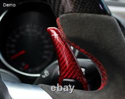 Red Carbon Fiber Steering Wheel Paddle Shifter Extension For Dodge Challenger