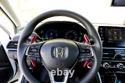 Red Carbon Fiber Steering Wheel Paddle Shifter Extension For Honda Accord Civic