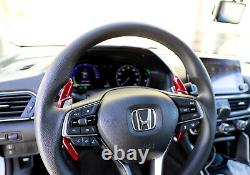 Red Carbon Fiber Steering Wheel Paddle Shifter Extension For Honda Accord Civic