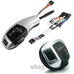 Shift Knob Automatic LED Gear Shifter For BMW E90 E92 E93 F30 Style Sliver LHD